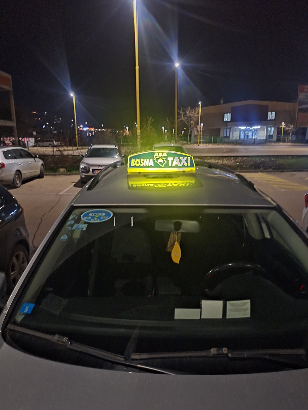 Enterijer taxi vozila